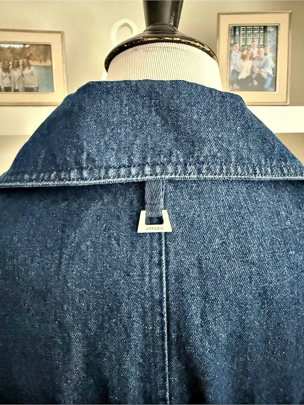 Apparis Tate Denim Trench Denim Trench in Blue Like New - Picture 7 of 14